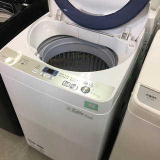 ○販売終了○洗濯機 SHARP 5.5k 2016年 中古品