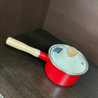 レトロな片手鍋　赤16㎝　リサイクルショップ宮崎屋住吉店 21....