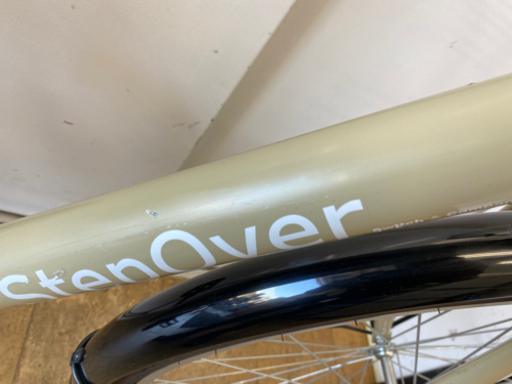 N017★クリーム色・２６インチ普通自転車防犯登録料込