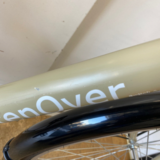 N017☆クリーム色・26インチ普通自転車防犯登録料込