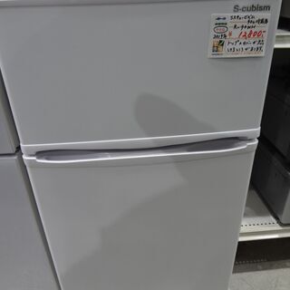 TaKa 冷蔵庫 R-90WH 90L 2019年製 TaKa 冷蔵庫 R-90WH 90L 2019年製 2ドア冷凍/冷蔵庫 90L(R-90WH/RM-