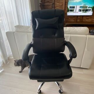 USED　猫の引っかき傷あり　写真２枚目 リクライニングチェアー...