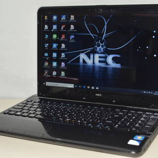 中古ノートパソコン Windows10+office 大容量HDD750GB NEC LS150/H Celeron-B815/4GB/USB3.0/カメラ/HDMI/無線内蔵/テンキー/便利なソフト