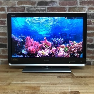 即日受渡❣️SHARP LEDアクオス26型外付HDD端子付TV...
