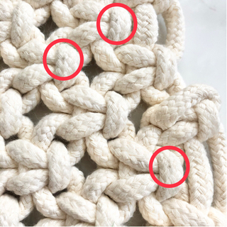 【ネット決済・配送】クリスマス　オーナメント　ハンドメイド　ツリー　手編み　ロープ　紐　手作り　飾り Christmas tree rope ornament decoration cute kawaii handmade の画像