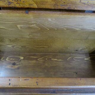 旧家 蔵出し 木製 収納付ベンチ レトロ ヴィンテージ 札幌市 中央区   の画像