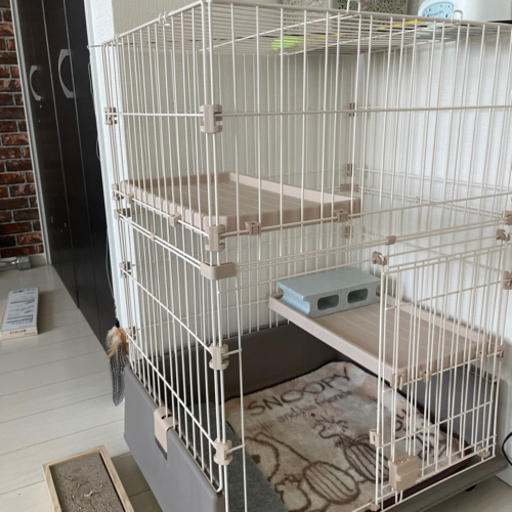 猫用ゲージ、トイレほぼ未使用