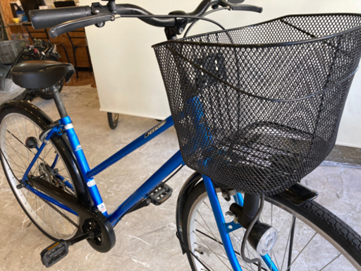 【26インチ】自転車　青