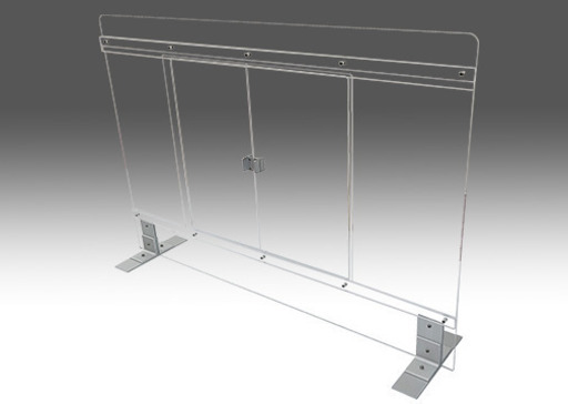 開閉式アクリルパーテーション 「 開くりるクン」