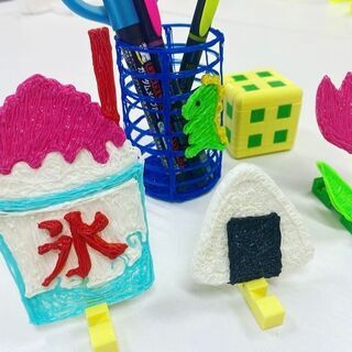3Dペン　空中にお絵かき　フィラメント3色付きの画像