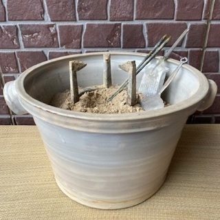 ◎お値下げしました‼️逸品 稀少 貴重 陶器火鉢 瓶掛 萩焼♪ ...