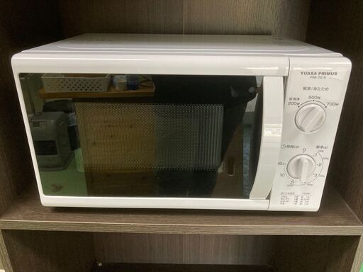 【美品】電子レンジ PRE-701S YUASA PRIMUS ユアサ 2019年 50Hz 東日本 小物家電