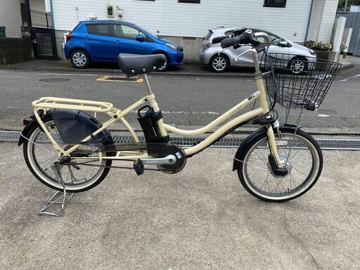 【かわいい小径20インチ　ふらっか～ず　ココッティアシスト　電動アシスト自転車　丸石　ASCCY203J 20年1月購入　中古　送迎　Uber】