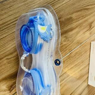 新品　水泳メガネ　青の画像