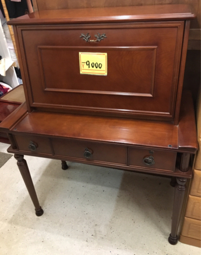 アンティーク風ライティングビューロー