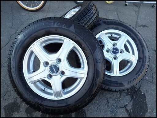 新札幌発 ブリジストン BLIZZAK VRX2 145/80R13 スタッドレス 17年38週目 バリ溝 4本セット