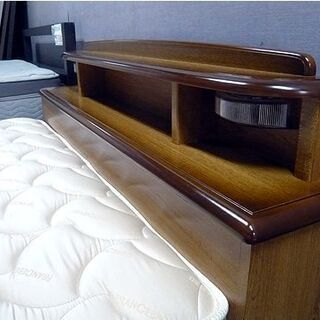 札幌 ダブルベッド 引出し×2 宮付き フランスベッドマットレス ダブル 