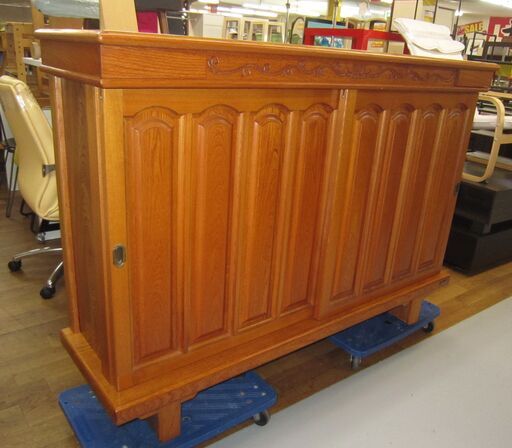 R210 高級 十万石印下駄箱 スライド扉 シューズボックス 靴箱シューズラック 幅150cm 玄関収納 和風家具 36足収納