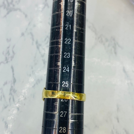 【中古品】K18 オリジナルデザインリング 26号 5.3g［165］