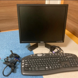 ★【中古】PCモニター＆キーボード　DELL emachines