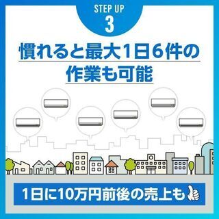 【未経験歓迎】エアコン取付工事を身につけてあなたも月収２００万円以上を目指しませんか？(^^)/の画像