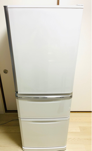 三菱 冷蔵庫 MR-C34C-W 3ドア ホワイト　ファミリー　神戸市　送料無料