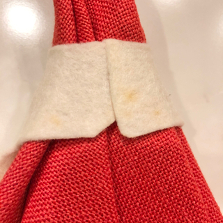 【ネット決済・配送】クリスマス　ハンドメイド　かわいい　サンタさん　赤いナプキン　3枚セット　レッド Christmas handmade Santa clause red napkin cute の画像