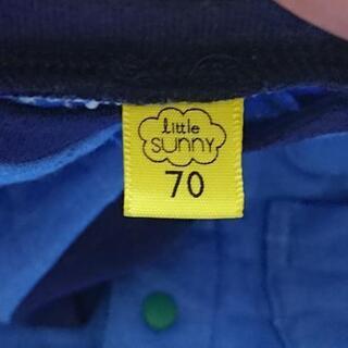 【LittleSUNNY】おしり熊ロンパース(70サイズ)【美品】の画像
