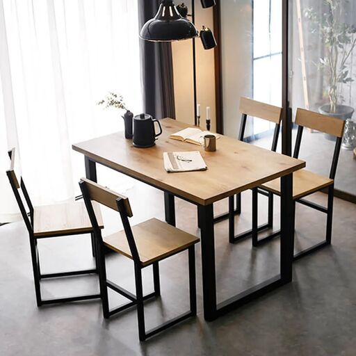 【中古 東京 直接引き渡し】LOWYA [幅120] ダイニングベンチセット 4人掛け（ベンチ/チェア） 木製 突板