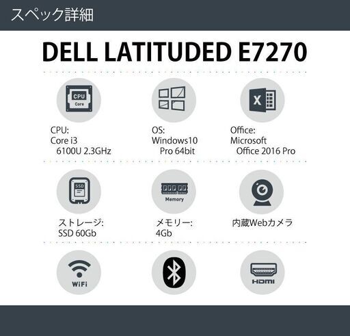 【週末限定セール】最新Windows＆Offic2016搭載 ウルトラモバイルノート E7270 