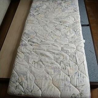 10月末廃棄 あげます 無料 敷き布団 シングル 100cm×2...