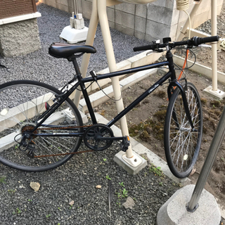 シティサイクル 自転車 ブラック/黒 鍵付き チャリ 軽快車 カゴ付き