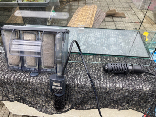 グッピー　水槽　ヒーター　フィルターポンプ　セット