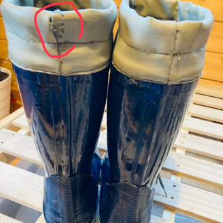 長靴 24cm 紺色の画像