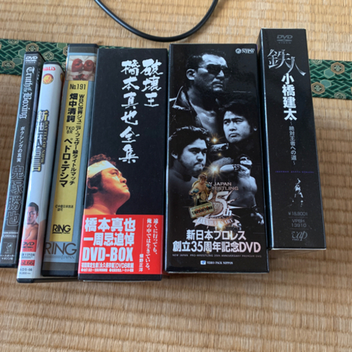 プロレス、ボクシングDVDなど。