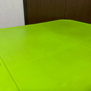 【急募！】アウトドア ローテーブル 折りたたみ 緑色 中古の画像