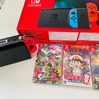 お歳暮 のし Nintendo Switch本体＋人気ソフト3本セット Nintendo Switch