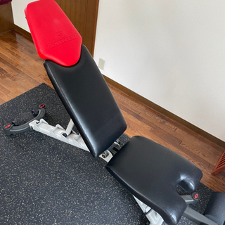 [取引中]Bowflex5.1アジャストベンチ, 可変式ダンベル40kg✖️2, 防音マットの画像