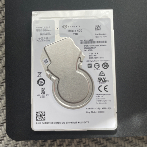 HDD500GB→2TB換装済み PS4 CUH-2000 ジェットブラック