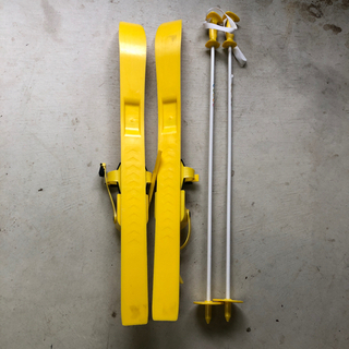 ゼビオ　ジュニアスキーセット　黄色の画像