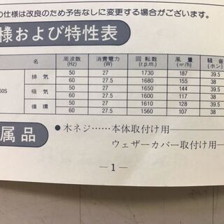 ニチデン　吸排循環型換気扇　トリプルファン　TR-60S　壁埋め込み式　サーキュレーター　吸気　排気　日電の画像