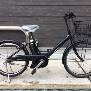 地域限定送料無料　ブリヂストン　アシスタ　ユニ　新基準　8,7AH　24インチ　黒　グリッター　パスシティ　神戸市　電動自転車