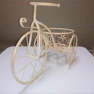 植木鉢台　3輪車　インテリア プランター トライシクル 自転車 花台