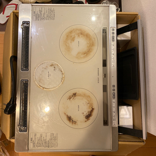 IHクッキングヒーター HITACHI 3口 3kw 難あり