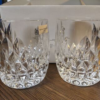 【新品未使用】ロイヤルドルトン ペアタンブラー グラス