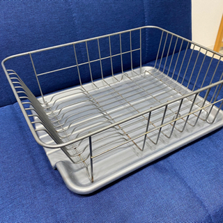 食器　水切りかご　グレーの画像