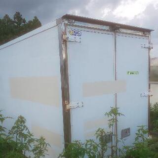 【香取市山之辺】No.AM-43 (床はステンレス) 小さめ コンテナ 長さ約360cm×幅187cm×高さ230cmくらい 配送可 