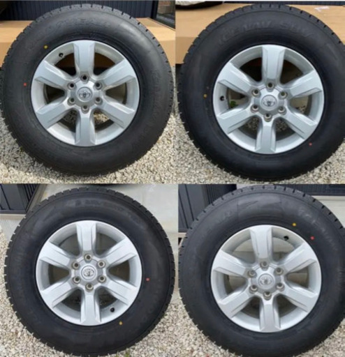 【送料込】プラド純正ホイール　スタッドレス4本セット