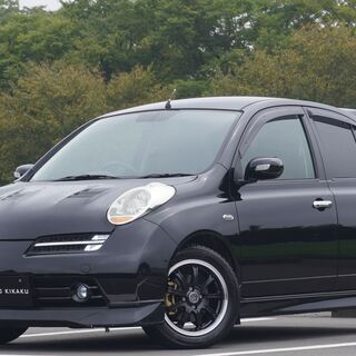 ☆5速MT☆日産　マーチ　車検2年付き　ＲＳＲ車高調　フルエアロ...
