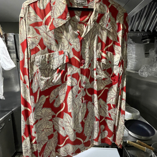 dunhill brand 長袖　アロハシャツ　の画像